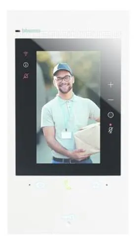 BTICINO Classe 300EOS with Netatmo - Smarte Wi-Fi-Video-Innenstelle mit integriertem Alexa-Sprachassistenten. Intuitive Bedienung über 5