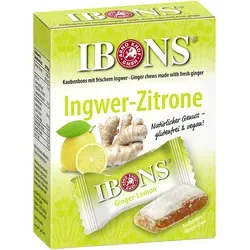 Ibons Ingwer-Zitrone Kaubonbons Box 60 g