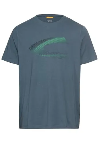 camel active Herren T-Shirt mit Print aus nachhaltigem Organic Cotton - T-Shirts für Herren aus 100% Baumwolle, weich und bequem für jeden Tag, ideal für einen lässigen Look. Nachhaltig und stylisch mit camel active Markenlogo.