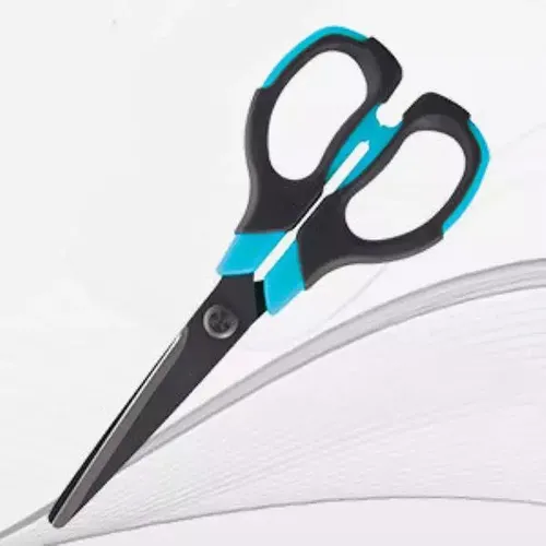 Nożyczki biurowe niebieskie blister NON-STICK Tetis 5906858028324