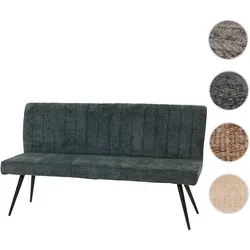 Sitzbank HWC-K16 - Moderne Polsterbank mit Rückenlehne - Sitzbänke, elegante Chenille-Polsterung für hohen Komfort, 3 Sitzplätze, stabile Konstruktion und abgerundete Ecken für einladendes Design.