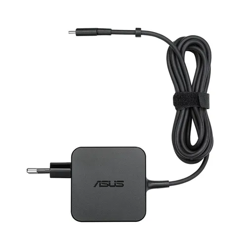 ASUS USB-C Netzteil und Spannungsumwandler 65 Watt - Stromversorgung, leistungsstark und kompakt für schnelles Laden von Laptops und mobilen Geräten.