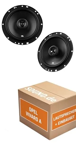 Lautsprecher Boxen Einbaupaket für JBL STAGE1 61F kompatibel mit Opel Vivaro A vorne | 2X Tief-Mitteltöner mit integriertem Hochtöner 200W MAX