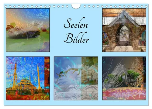 AfricanMzungu Seelen Bilder Wandkalender 2026 - Kalender mit 14 Seiten, kreative Fotocollagen und inspirierende Kunst für jeden Monat, ideal für Kunstliebhaber.