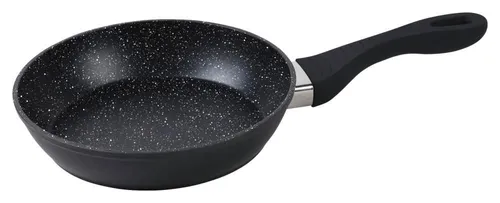 SSW Crispy Natura Pfanne aus Aluminium, Schwarz - 20 cm - Pfanne aus hochwertigem, antihaftbeschichtetem Aluminium, ideal für fettfreies Braten und geeignet für alle Herdarten. Spülmaschinengeeignet und energieeffizient.