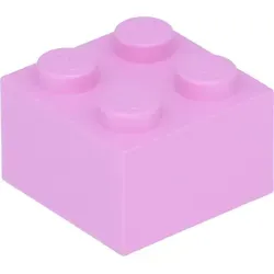 LEGO: 100x Stein 2x2 in hellem Pink