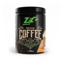 ZEC+ Protein Coffee Salted Caramel - 450g Dose - Sportnahrung mit natürlichem Koffein aus Kaffeeextrakt für einen energiereichen Start in den Tag. Genießen Sie den köstlichen Geschmack von Salted Caramel!