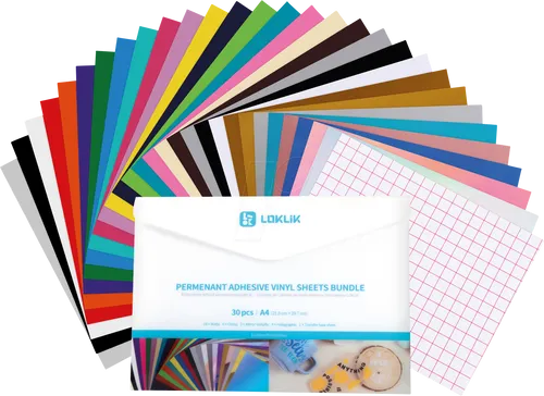 LOK JST0785 - Vinylfolie, Permanent, A4, 29 Farben, Set