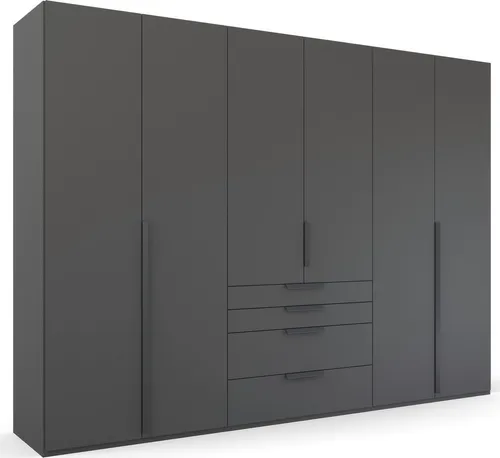 rauch Drehtürenschrank Purisma mit Schubladen in schwarz von Rauch