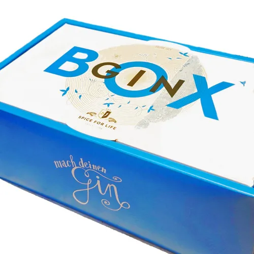 DIY Gin Box inkl. 0,5l Basis Alkohol Gin Buch, Pairing Konzept, 15 Gin Gewürze