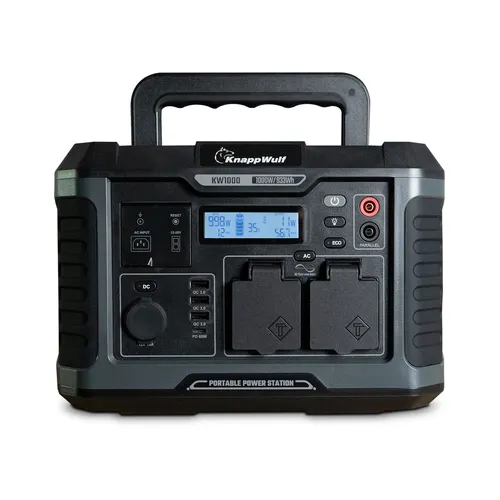 KnappWulf tragbare Power Station KW1000 Solargenerator Camping 933Wh Generator
