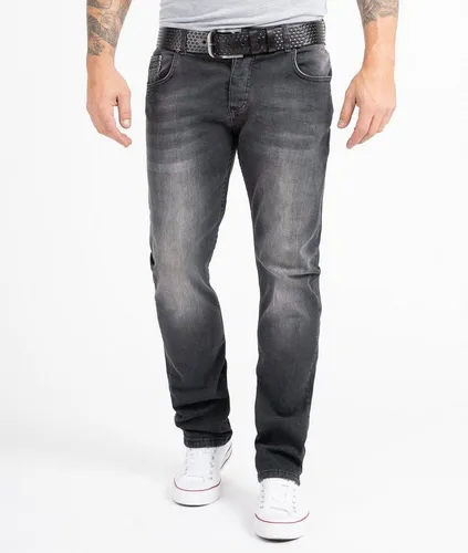 Rock Creek Herren Jeans Regular Fit - Denim Hose für Männer - Hochwertige Rock Creek Jeans im Regular Fit, ideal für Komfort und Stil. Stonewashed Finish für einen lässigen Look, erhältlich in mehreren Größen, perfekt für jede Figur.