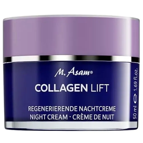 M. Asam COLLAGEN LIFT Regenerierende Nachtcreme (50 ml) - Nachtpflege für sichtbar erholte, seidig weiche Haut am Morgen. Mit pflanzlichem Kollagen-Booster und Hyaluronsäure für verbesserte Spannkraft und Elastizität.