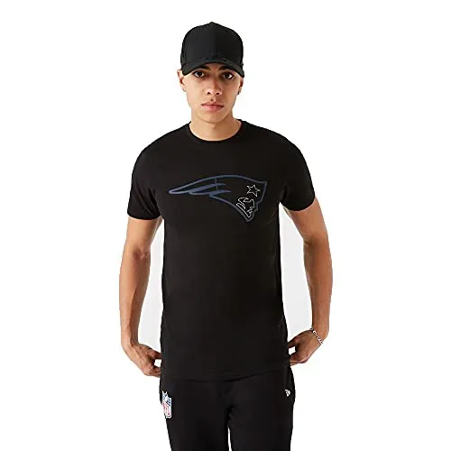 New Era New England Patriots NFL Jersey Outline Logo Tee T-Shirt - M