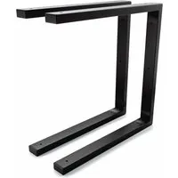 HEVVA Doppelte Waschtischhalterung 40 cm - Schwerlastträger - Regalträger & -stützen, robustes Metallprofil mit seidenmattem Korrosionsschutz, ideal für stabile Aufsatz-Waschbecken und langlebige Nutzung.