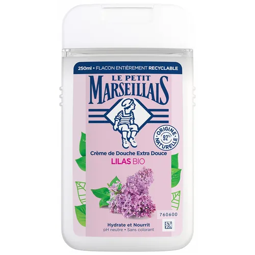Le Petit Marseillais Dusche & Bad Creme, extra weich, Flieder, 250 ml (Verpackung kann variieren)