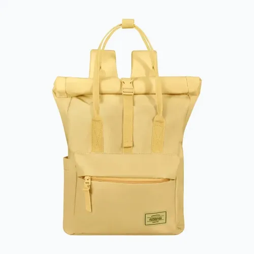 American Tourister Urban Groove City Rucksack - Pastel Yellow - Stylischer Daypack aus recyceltem Material, ideal für Beruf und Alltag. Mit verstellbaren Schultergurten, mehreren Fächern und sicherem Reißverschluss für optimale Organisation.