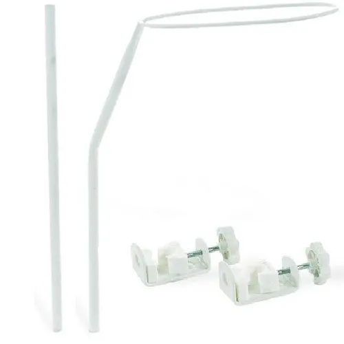 Best for Kids | Baldachinstange | Weiß Baldachinstange für Babybetten mit Schraubklemme | Am Bett montierter Baldachinstangen-Schleierhalter | Perfekt für weiche Vorhänge und Kinderzimmerdekor