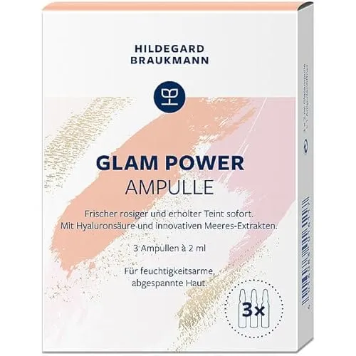 Hildegard Braukmann Glam Power Ampulle, 3 x 2 ml Glasampulle + 1 Ampullenöffner
