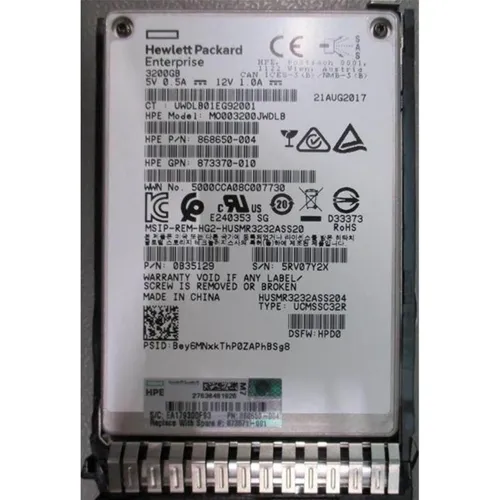 HPE 3.2TB SAS 12G SFF SC DS MU SSD (3200 GB, 2.5
