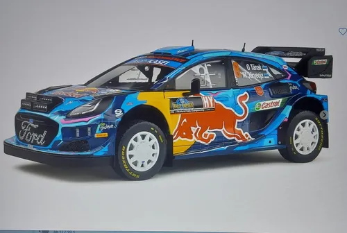 Solido FORD PUMA WRC N.8 - Rally Sweden 2023 Gewinner - Maßstab 1:18, detailgetreues Modell des Siegerautos von Tanak-Jarveoja, ideal für Sammler und Motorsport-Fans.