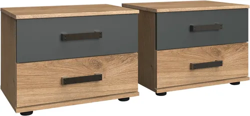 Wimex Nachttisch Stockholm in grau von Wimex