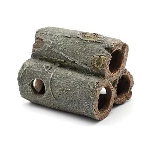 Amtra Deko Shrimp Playground Tubes Aquariumdekoration aus Kunstharz, für Aquarien und Fischbecken, ungiftig, Größe M, 9 x 7,3 x 7 cm