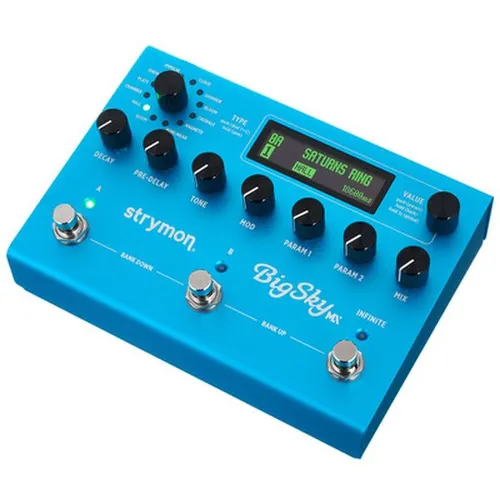 Strymon Big Sky MX Dual Engine Reverb - Effektpedal für E- & Akustikgitarren; neueste Dual-Engine Reverb-Technologie mit 12 Weltklasse-Reverb-Engines und innovativen Algorithmen für unvergleichliche Klangvielfalt.