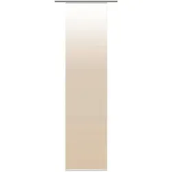 Xxxl Flächenvorhang Madrid, Sand, 60x245 cm - Blickdichter Flächenvorhang in Sand mit elegantem Farbverlauf und Seidenoptik. Ideal für ein modernes Wohnambiente, pflegeleicht und robust.