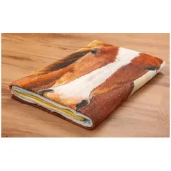 Herding Badetuch  Pferd , mehrfarbig , Maße (cm): B: 75 H: 1