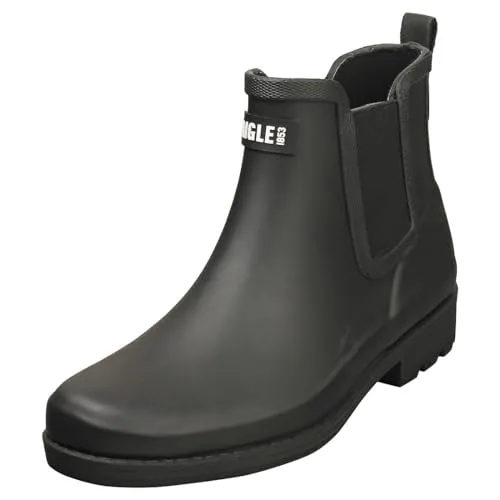 Aigle Damen Carville 2 Gummistiefel, Schwarz, 38 EU - Wanderschuhe mit verstellbarem Gummizug für schnelles An- und Ausziehen. Modernes Design und komfortables Obermaterial machen diesen Gummistiefel zum perfekten Begleiter für die Wintergarderobe.