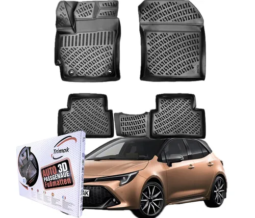 Toyota Corolla HB E210 seit 2018 Gummimatten für Auto - Hochwertige Gummimatten von Trimak für den Toyota Corolla HB E210. Sie bieten optimalen Schutz für den Innenraum und sind einfach zu reinigen. Ideal für alle Wetterbedingungen.