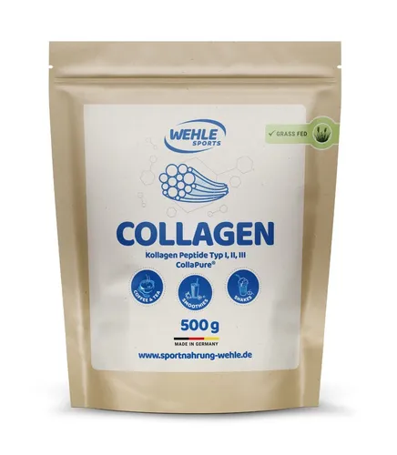Bioaktives Kollagen Pulver 500g von Wehle Sports