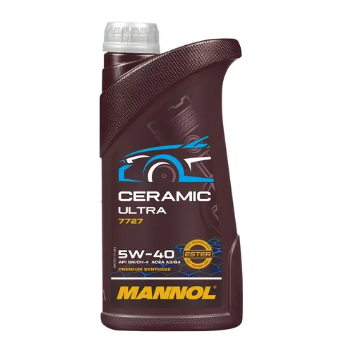 MANNOL 7727 CERAMIC ULTRA SAE 5W-40 Motoröl, MB 229.5, MB 229.3, 1 Liter