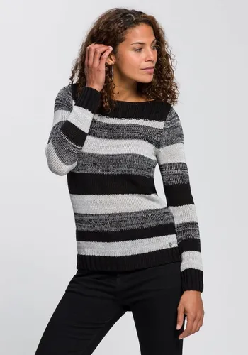Streifenpullover AJC Damen L, schwarz von AJC