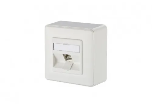 METZ CONNECT 1 Port 270°M AP reinweiss Datenanschlussdose Cat6A , ...