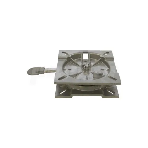 Drehscheibe Drehteller Drehplatte für Sitz im Boot oder Auto - Aluminium-Drehplatte mit 8 Positionen, ideal für flexible Sitzlösungen in Fahrzeugen und Booten.