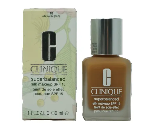 Clinique Superbalanced Makeup 18 Silk Sable - 30 ml - Hochwertiges Make-up für einen perfekten Teint, sorgt für ein natürliches Finish und ist ideal für den täglichen Gebrauch.