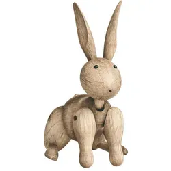 Kay Bojesen Kaninchen H16 cm aus Eiche - Figuren & Skulpturen, handgefertigte Holzfigur aus Eichenholz, ein echter Designklassiker, der jeden Raum mit seiner natürlichen Oberfläche bereichert.