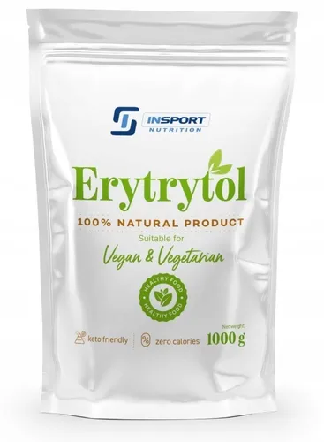 Erythritol 1 kg Zuckerfrei 0 kcal Süßungsmittel Keto Low Carb Vegan INSPORT