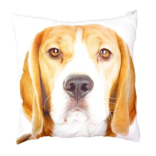 Kissenhülle mit Fotoprint und Füllung BEAGLE 50x50cm