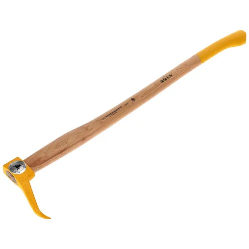 Ochsenkopf Sappie 800mm - Ergonomisches Gartenwerkzeug - Gartenwerkzeuge für das mühelose Bewegen kleiner Baumstämme. Ergonomische Kuhfuß-Form aus Hickoryholz sorgt für rückenschonendes Arbeiten.