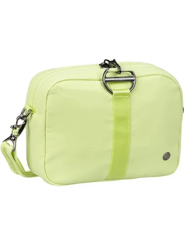 Pacsafe ECONYL® Square Crossbody Bag - Umhängetasche mit Anti-Diebstahl-Funktionen, wasserabweisend und aus recyceltem Nylon gefertigt, ideal für sichere Ausflüge