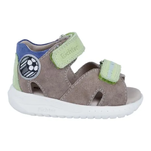 Richter Alvar Sandale, Crepe/Lime/Infinity, 21 EU - Wanderschuhe mit atmungsaktivem Echt Lederfutter und kindergerechtem Richter Leisten für optimalen Tragekomfort.