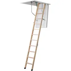 Produktbild Dolle Bodentreppe clickFIX® 3-teilig bis 274cm Raumhöhe mit U-Wert 0,49 Deckenöffnung 140x70cm
