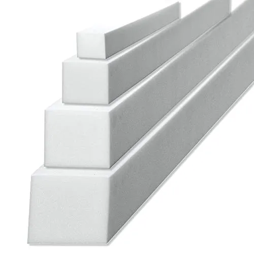 sunnypillow Schaumstoffstreifen Matratzenverlängerung aus Schaumstoff Polster Zuschnitt 10 x 12 x 160 cm RG 25/44 Matratzenausgleich in vielen Größen zur Auswahl