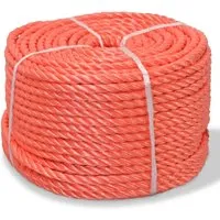 vidaXL Polypropylenseil 12mm 500m Orange - Robustes Allzweckseil - Seile: Hochwertiges Polypropylenseil in leuchtendem Orange, 12 mm dick und 500 m lang. Ideal für Haushalt, Garten und Werkstatt, verschleiß- und wetterfest.