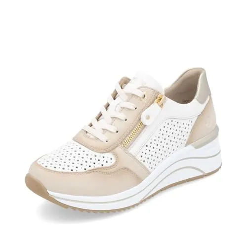 Remonte Damen Low-Top Sneaker D0T14 - Damen-Sneaker mit losem Fußbett, ideal für Komfort und Unterstützung, perfekt für Freizeit und Alltag.