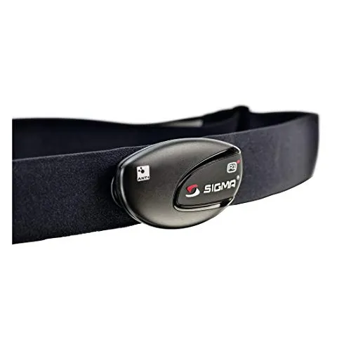 SIGMA SPORT VDO R1 Duo Comfortex Fahrradcomputer mit Brustgurt - Pulsuhr mit ANT+ und Bluetooth, ideal für präzises Training und Gesundheitsüberwachung beim Radfahren.
