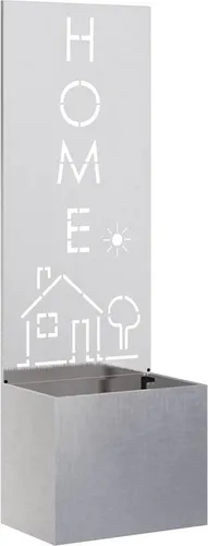 vidaXL Blumentopf mit dekorativem Paneel Silber 50 x 140 cm